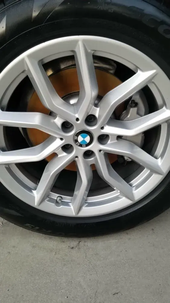 BMW wheel cleaned after detail