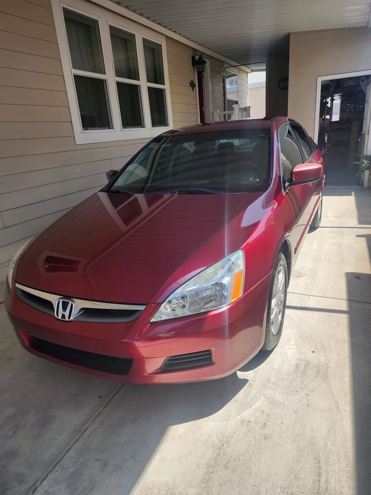 Honda Accord after headlight restoration and detail