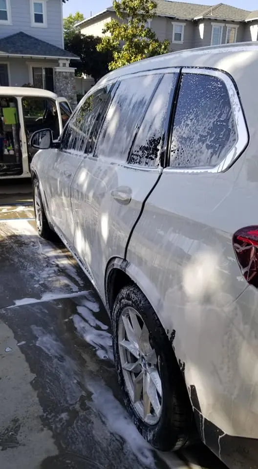 BMW X5 foamed up during wash stage